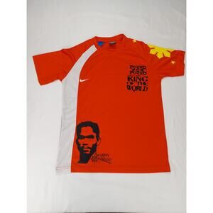 Vtg Nike Manny Pacquiao Boxing King of the World Phillipines Flag T-Shirt RARE